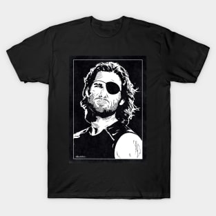 SNAKE PLISSKEN - Escape from New York (Black and White) T-Shirt